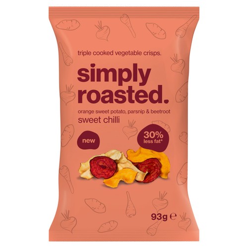 Simply Roasted Mixed Vegetable Crisps Sweet Chilli