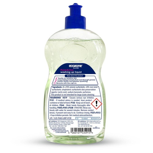 Ecozone PowerAction washing up liquid