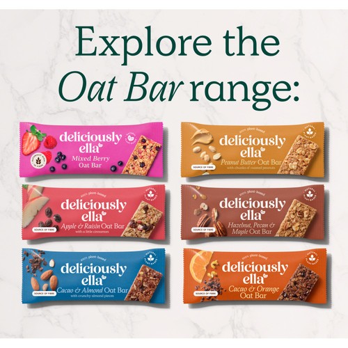 Deliciously Ella Apple, Raisin & Cinnamon Oat Bar Multipack