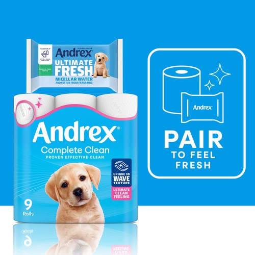 Andrex Complete Clean Toilet Roll