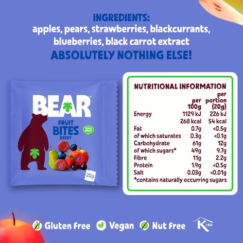 BEAR Fruit Bites Berry