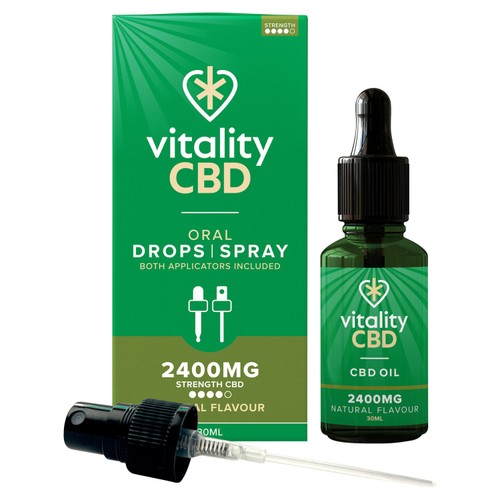 Vitality CBD Natural Spray with MCT Oil 2400mg 