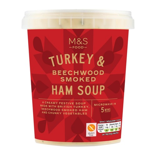 M&S Turkey & Beechwood Smoked Ham Soup