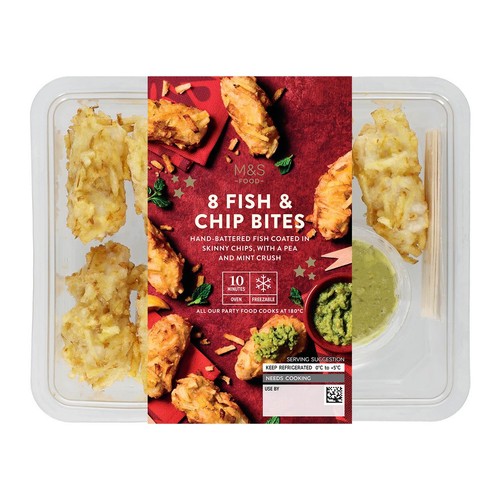M&S 8 Fish & Chip Bites
