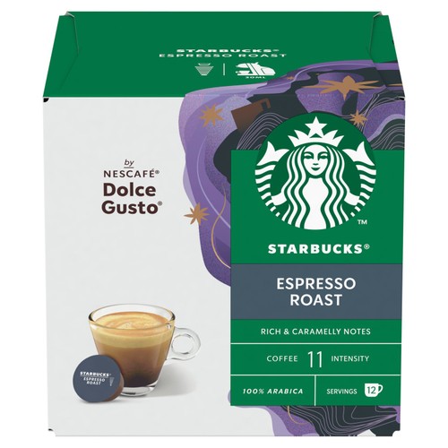STARBUCKS Dark Espresso Roast Coffee Pods by NESCAFE Dolce Gusto