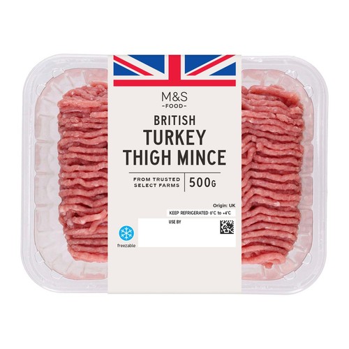 M&S British Turkey Thigh Mince 8% Fat