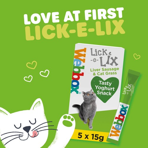 Webbox Lick-e-Lix Liver with Cat Grass Cat Treat