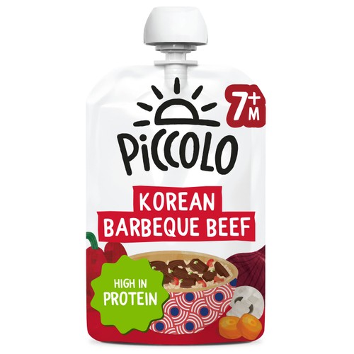 Piccolo Korean Barbeque Beef Baby Food Pouch 7+ Months