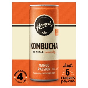 Remedy Kombucha Mango Passion 4 x 300ml