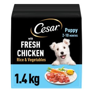 Cesar Complete Puppy Dry Dog Food with Fresh Chicken, Rice & Vegetables