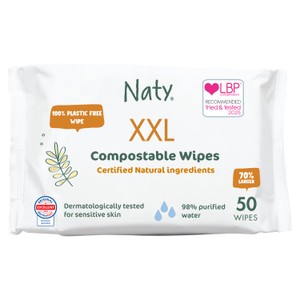Naty Extra Large Baby Wipes XXL Wipes 50pk
