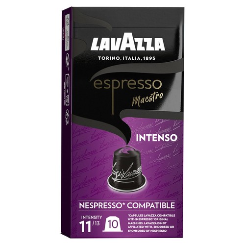 Lavazza Espresso Intenso Aluminium Nespresso Compatible Capsules