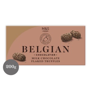 M&S Belgian Flaked Chocolate Truffles