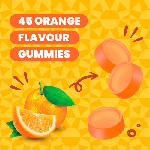 Haliborange Adult High Strength Immune Support Orange Gummies 1000IU