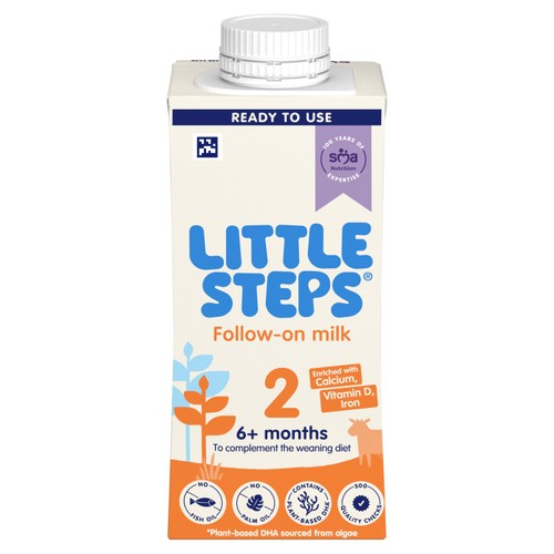 LITTLE STEPS Follow-On Baby Milk 6 mth+ Ready-to-use formula milk 200ml