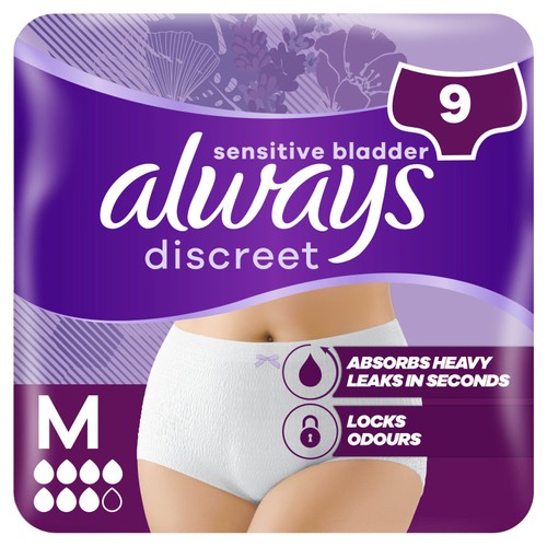 Always Discreet Heavy Adult Incontinence Pants Plus Medium