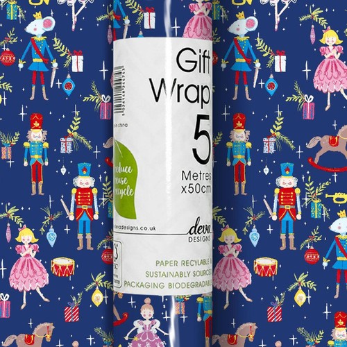 Nutcracker Christmas Rollwrap