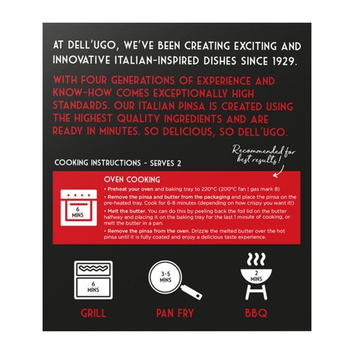 Dell'Ugo Italian Pinsa with Chimichurri Butter