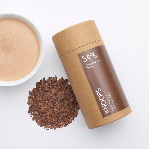 Knoops  54% Dark Hot Chocolate Flakes Tube