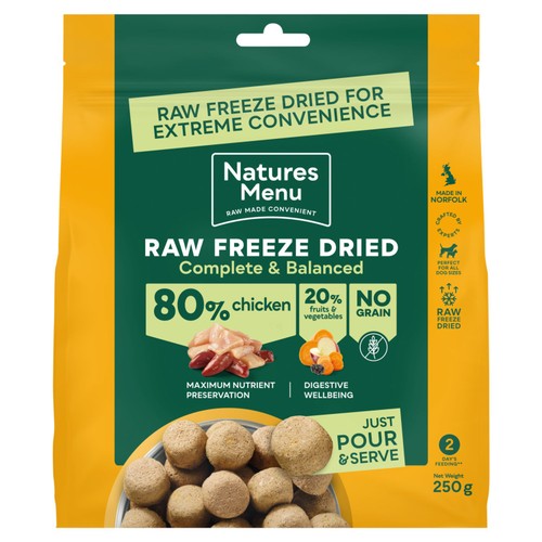 Natures Menu Raw Freeze Dried Chicken Adult Complete