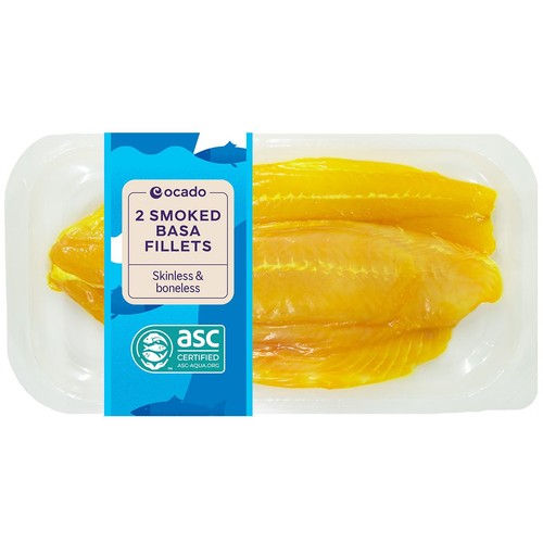 Ocado 2 ASC Smoked Basa Fillets Skinless & Boneless