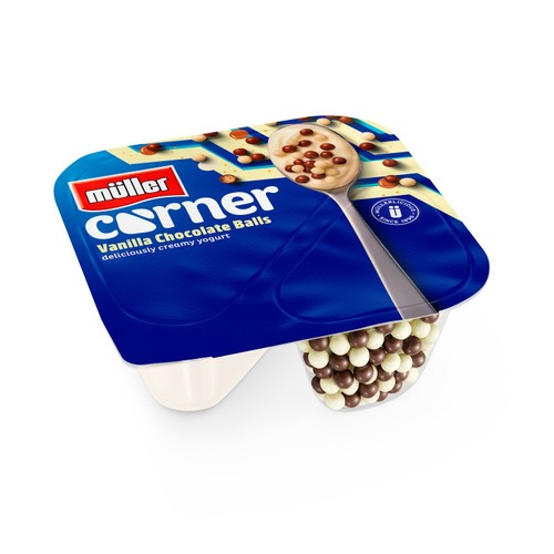 Muller Corner Vanilla Yogurt with Chocolate Balls