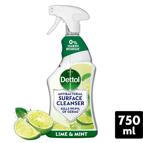 Dettol Antibacterial Disinfectant Surface Cleaning Spray Lime & Mint