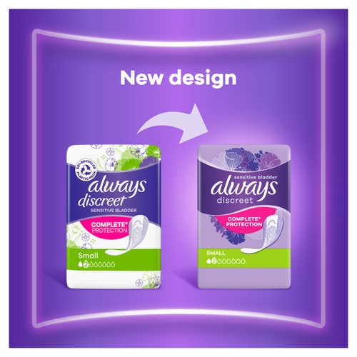 Always Discreet Incontinence Pads Small