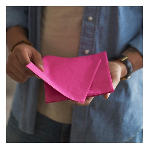 Pink 2 Ply 33cm Paper Party Napkins
