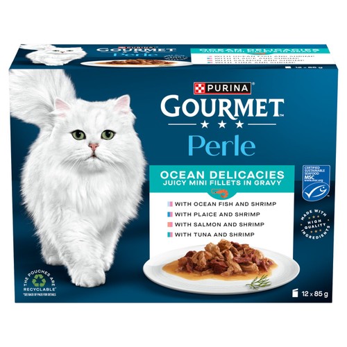 Gourmet Perle Ocean Delicacies in Gravy Wet Cat Food