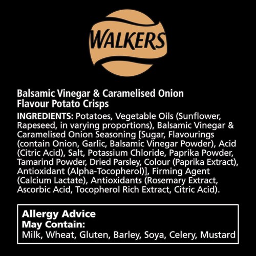 Sensations Balsamic Vinegar & Caramelised Onion Sharing Bag Crisps