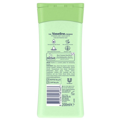 Vaseline Intensive Care Aloe Soothe Body Lotion