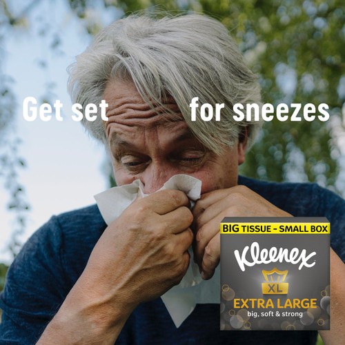 Kleenex Extra Large Tissues Compact Twin Pack
