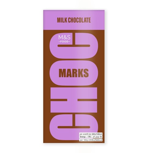 M&S Choc Marks Milk Chocolate Bar