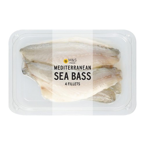 M&S 4 Sea Bass Fillets