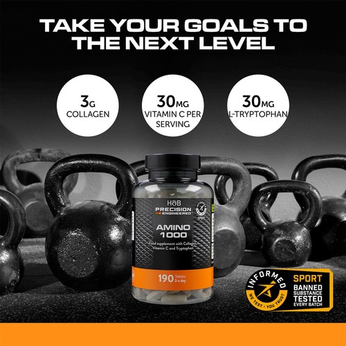 H&B Precision Engineered Amino Acid 1000mg Tablets