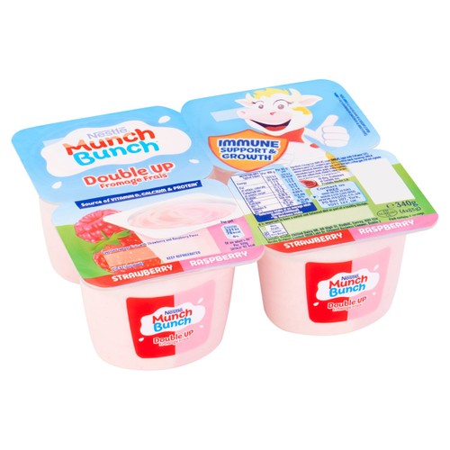 Munch Bunch Double Up Fromage Frais Strawberry & Raspberry 