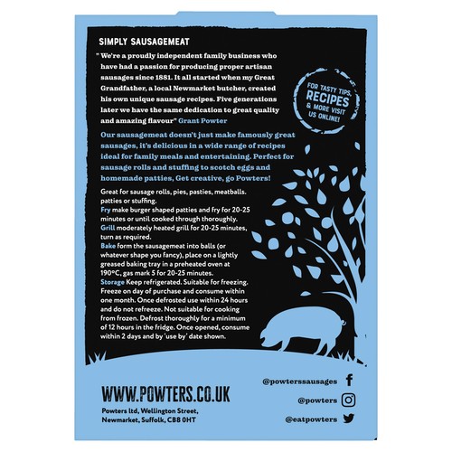 Powters British Outdoor Bred Chef's Pig Sausagemeat
