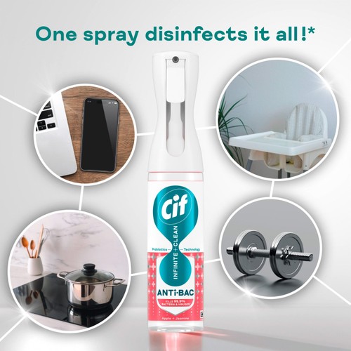 Cif Infinite Clean Anti-Bac All in One Cleaner Spray Apple & Jasmine