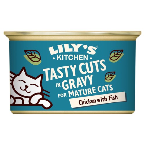 Lily's Kitchen Chicken & Fish Tasty Cuts in Gravy for Mature Cats