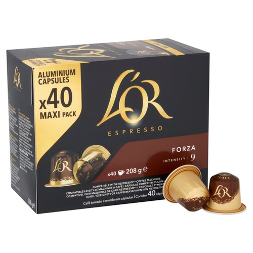 L'OR Espresso Forza Coffee Pods Intensity 9