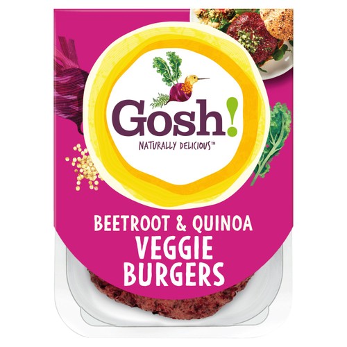 Gosh! Beetroot & Kale Burgers with a hint of mint.