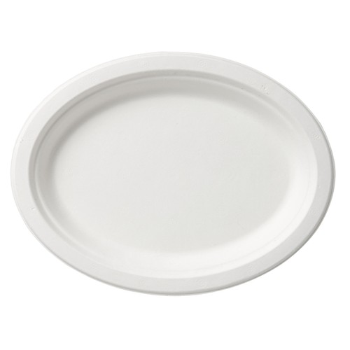 White Microwaveable Buffet Platters