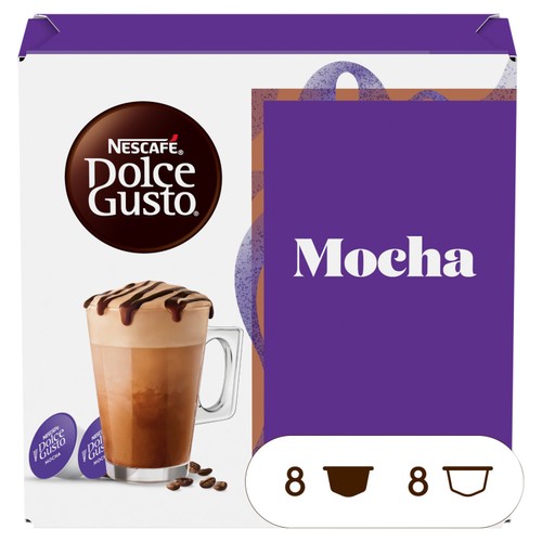 Nescafe Dolce Gusto Mocha Coffee Pods (8 Servings)