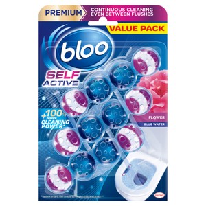 Bloo Colour Active + Fresh Flowers Toilet Rim Blocks 3 x 50g