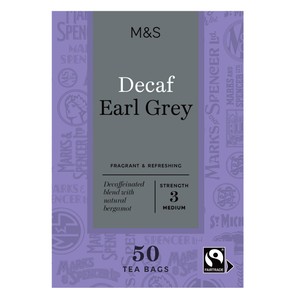 M&S Fairtrade Decaffeinated Earl Grey Tea Bags
