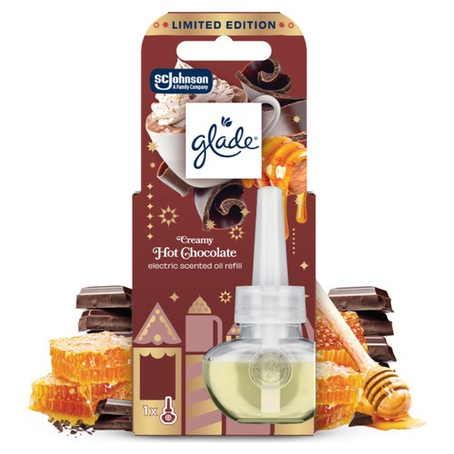 Glade Plug In Refill Electric Scented Oil Creamy Hot Chocolate