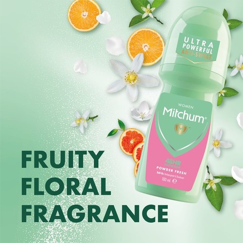 Mitchum Women Advanced Powder Fresh Roll On Deodorant