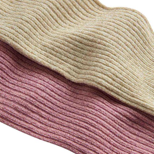 M&S Girls Glitter Rib Tights, 13-14 Y, Pink