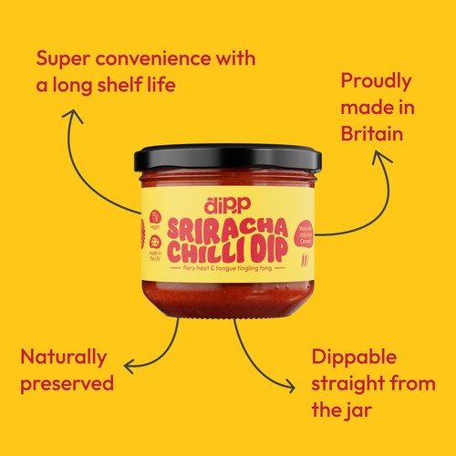 Dipp Dips Sriracha Chilli Dip